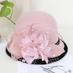 Category:Kentucky Derby Hat,Hats; Embellishment:Appliques,Feather,Split Joint,Pure Color,Trim,Splicing,Color Block,Tulle; Gender:Women's; Quantity:1 PC; Theme:Fashion; Style:Vintage Style,Elegant; Hats Category:Bowler / Cloche Hat,Bucket Hat,Fedora Hat; Occasion:Holiday,Casual,Kentucky Derby; Material:Artificial feather,Poly / Cotton Blend; Front page:WE; Shipping Weight:0.15; Listing Date:11/16/2022; Head Circumference: Painter Hat, Hip Pads, Queen Love, Kentucky Derby Hat, Drag Queens, Cloche Hat, Casual Hat, Wedding Hats, Derby Hats