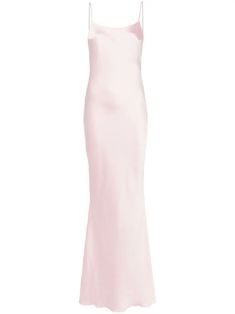 Shop THE ANDAMANE satin maxi slip dress Versace Outfit, Pink Maxi, Maxi Slip Dress, Satin Maxi, Satin Slip, Pink Maxi Dress, Pink Satin, Event Dresses, Dress Pink