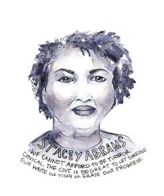 a drawing of a woman's face with the words stagey obamas on it