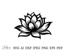 Lotus Flower Svg, Lotus Svg, Burned Hats, Lotus Vector, Yoga Svg, Flower Svg Files, Lotus Tattoo Design, Lotus Flower Art, Lotus Flower Design