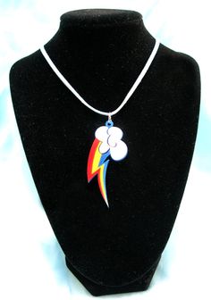 My Little Pony Rainbow Dash Acrylic Cutie Mark by MikeVDesigns, $14.00 Rainbow Dash Dress, My Little Pony Jewelry, Mlp Merch, Mlp Necklaces, My Little Pony Bedroom, My Little Pony Zipp Storm