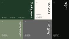 three different color palettes for the digital library