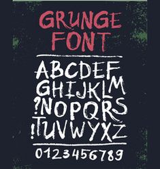 the grunge font has been changed to be black and white with red lettering