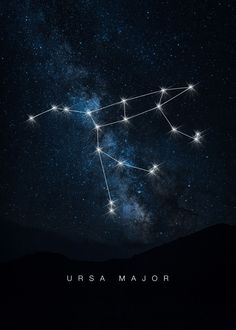 the zodiac sign ursa major stars in the night sky