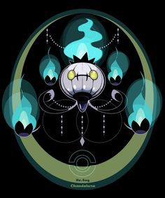 Chandelure Art, Pokemon Chandelure, Nerd Goth, Silly Pokemon, Pokémon Wallpaper, Anime Theme