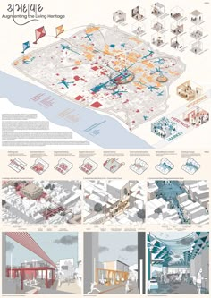 an illustrated map shows the various areas in which people can see what they are doing