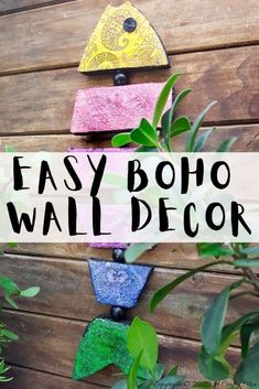 an easy boho wall decoration made out of paper