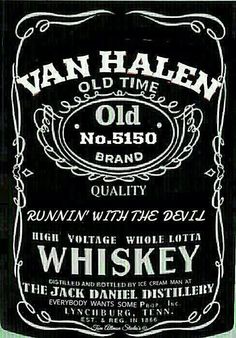 an old time whiskey advertisement with the label for it