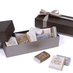 the box contains several different types of chocolates