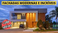 a house with the words fachadas modernas incrives