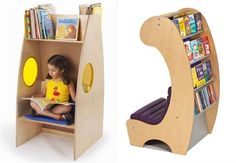 two children's bookshelves and a child's book shelf in the shape of an arch