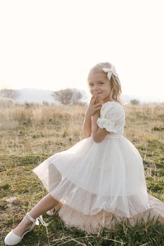 Mini Ballerina Dress in White – Ivy City Co Real Life Princesses, Ivy City Co, Thanksgiving Dress, Girls Holiday Dresses, Mommy And Me Dresses, Ballerina Dress, White Dress Party, Holiday Party Dresses, White Tulle