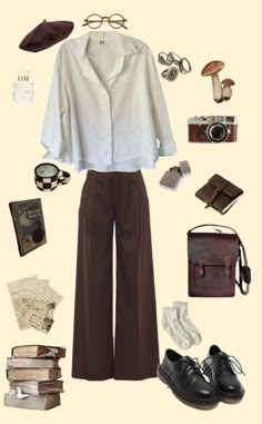 Class Chic Outfits, Tomboy Academia Outfits, London Preppy Style, Ghost Academia Outfits, Vintage Academia Aesthetic Outfit, Theater Academia Aesthetic Outfits, Dark Feminine Academia, Oversized Dark Academia Outfit, Dark Academia Outfit Simple