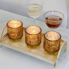 Finding the perfect addition to any tablescape or decor scheme can be hard, too expensive, or even too eccentric. Not anymore! This gorgeous set of rose gold ribbed candlestick and tealight holders is the perfect way to add that simple yet special touch your layout has been looking for. Not to mention there are so many uses! Put them in your home for your tablescapes, bookshelves, or mantles. Use them for holiday dinners or gatherings to add that special sparkle. Or even use them for that super Rose Gold Candle, Ethereal Light, Glass Votive Candle Holders, Votive Candle Holder, Tea Candles, Gold Candles, White Wax, Votive Holder, Glass Votive