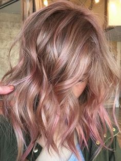 Contrasting Highlights, Ribbon Highlights, Pink Hair Highlights, Lighter Hair, Latest Hair Trends