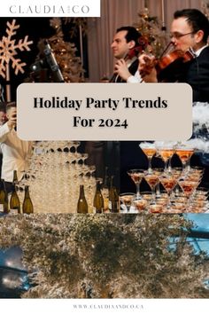 the holiday party trend for 2012 has been updated to include champagne flutes and wine glasses