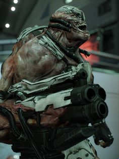 Doom4 : Одержимый солдат Doom Characters, Cybernetic Augmentation, Doom Marine, Doom 4, Gears Of Wars, Halo Wars