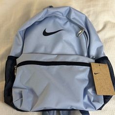 Nike Book Bag. Durable Material! Nike Student Backpack, Blue Lightweight School Bag, Blue Rectangular Shoulder Bag For Back To School, Nike Standard Student Backpack, Nike Casual Bags For Students, Casual Nike Bags For Students, Nike Everyday Standard Backpack, Blue Student Bag, Blue Shoulder Bag For Back To School