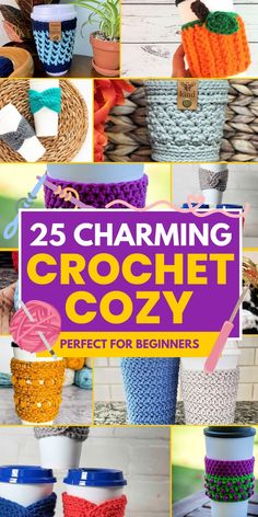 Add warmth and style to everyday objects with these 25 crochet cozy patterns. From mugs to gadgets, these patterns are perfect for personalized gifts. Crochet Coffee Cozy Free Pattern, Crochet Cup Holder, Crochet Cozies, Cup Cozy Crochet Pattern, Mug Cozy Pattern, Cup Cozy Pattern, Crochet Mug Cozy, Crochet Coffee Cozy, Crochet Wrap Pattern