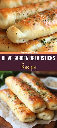 olive garden breadsticks recipe on a cutting board