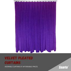 Velvet Pleated Curtains | Saaria Inc Basic Shower Curtain, Luxury Homes