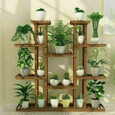 46in Wood Multi-Tier Plant Stand - Wnkrs Corner Plant, Tall Plant Stands, Support Pour Plante, Plant Stands Outdoor, Modern Plant Stand, Wooden Plant Stands, Support Plante, Wood Plant Stand, Plant Stand Indoor