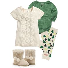 "Baby Girl Holiday Outfit (Green)" by soundtrak7 on Polyvore Girl Holiday, Baby Girl Outfit, Baby Time, Holiday Outfit, Everything Baby, Fashion Girl