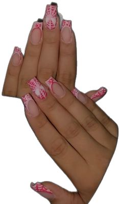 #nailinspo #nailart #naildesign #nails #spiderman #spider #pinknails #pink #frenchnails Nail Inspo Coffin Spiderman, Spidey Nails Acrylic, Spiderman Nails With Initial, Short Spider Man Acrylic Nails, Spider Man Nail Designs Short, Pink And White Spider Man Nails, Short Nails Ideas Spiderman, Nails Acrylic For School