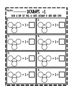 printable worksheet for adding double digit numbers to 10 and counting the number