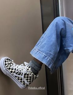 Checkered Vans Outfit, Outfit Coquette, Drip Drop, Checkered Vans, Cute Piercings, Shoes Too Big, Vans Off The Wall