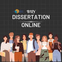 a group of people standing next to each other with the words buy dissection online