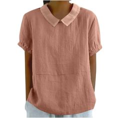 Summer Cotton Linen Shirts for Women Short Sleeve Casual Basic Tops Loose Lapel 2024 Trendy Tunic Blouse Welcome to our store, I wish you a happy shopping Our products are produced in our own factory with various styles We offer various discounts, and we offer a 30-day quality guarantee please rest assured to place an order If you have any questions, please feel free to contact me, it is our honor to serve you SOMEONE ASKED Q: Is the quality of the clothes as described? A: Yes, if the product you receive is not as described, we are ready to give you a full refund. Q: How to choose the size? A: Dear Queen, please check our size chart, we suggest buy one two sizes larger. Thank you Womens clothes are made of soft stretch quick-drying high quality fabric. Pro-skin, elastic , durable, make it Vintage Floral Top, Linen Style, Cotton Coat, Linen Top, Outfit Casual, Casual Look, Amelie, Summer Tops, Vintage Tops