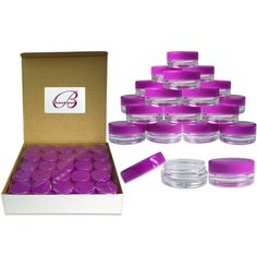 Quantity : 2000 Pieces Jars Type : 3 Gram Lid Jar | Dimensions : Outer - 1.16in x 0.56in / Inner - 0.87in x 0.30in | This listing is for 2000 Pieces complete jar (Include 50 Lids and 50 Bottom) | "Brand New" made of high quality acrylic, resistant to breaking and warping from heat | This is 3 Gram or 3 ML BPA Free Jar | Perfect for storing makeup, eye shadows, lotions lip balms, creams, jewelry, medicine and more | Best Quality Guarantee, we offer one year warranty 100% money back guarantee | Hi Diy Lip Gloss, Makeup Samples, Clear Jars, Diy Lips, Lip Gloss Tubes, Cream Makeup, Lip Balms, Cream Lotion, Health Products