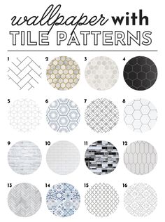 the ultimate guide to wallpaper with tile patterns for walls and floors in different styles