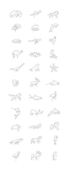 the different types of animals are shown in this drawing lesson, which shows how to draw them