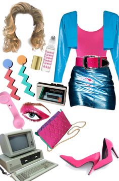 80s Barbie Outfits, Womens 80s Outfit Ideas, 1980 Runway, 1980s Party Outfits, 80s Fashion Summer, 80s Outfit Ideas, 1980s Outfits, 80s Inspired Outfits, Look 80s