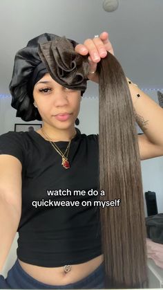 quick weave/leave out hairstyle turorial for beginners Leave Out Tutorial, Black Hair Quick Weave, Diy Hair Wig, Sleek Ponytail Hairstyles, Extension Hair, Quick Natural Hair Styles, Quick Weave Hairstyles, Dyed Hair Inspiration, Cute Box Braids Hairstyles