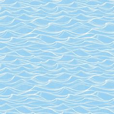 an abstract blue and white background with wavy lines in the water, as well as waves