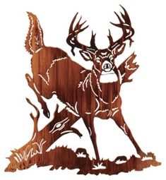 an image of a deer with antlers on it's back and the words, hunting