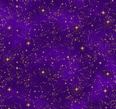 purple and gold stars on a blue background