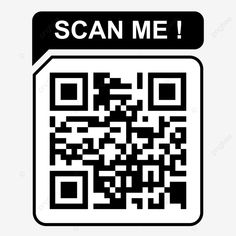 a qr code with the word scan me on it