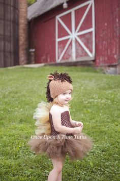 Horse Tutu Dress  Cute Farm Animal Pony by OnceUponATimeTuTus Baby Animal Costumes, Horse Crochet, Tutu Top, Outfit For Halloween, Horse Costume, Cowboy Outfit, Halloween Office, Gold Tulle