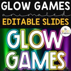 the glow games are available for children to play on their own television or tabletop