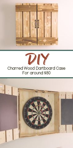 the diy wooden dart board case for around 80 is easy to make and looks great in any room