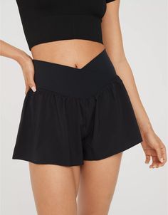 OFFLINE By Aerie Real Me Crossover Flowy Short Flowy Shorts Outfit, Aerie Shorts, Aerie Real, Offline By Aerie, Flowy Shorts, Cute Preppy Outfits, School Clothes, Birthday List, Stretch Shorts