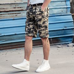 1 Military Style Bottoms For Summer Outdoor, Military Style Shorts For Outdoor, Military Style Summer Outdoor Bottoms, Summer Military Style Outdoor Bottoms, Spring Camouflage Cotton Shorts, Casual Camouflage Cotton Cargo Shorts, Camouflage Cargo Shorts For Summer, Camouflage Cotton Shorts, Camouflage Cargo Shorts With Built-in Shorts For Summer