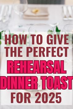 Giving a touching rehearsal dinner toast is hard, and it's something you can't afford to mess up! This post teaches you how to give the best rehearsal dinner toast that everyone will love. 

Related: rehearsal dinner toasts, rehearsal dinner toasts ideas, rehearsal dinner toast from grooms mom, rehearsal dinner toasts funny, rehearsal dinner toasts father, toast for rehearsal dinner Toasts Ideas, Rehearsal Dinner Toasts, Dinner Toast, Grooms Mom, Pre Wedding Party, Feeling Discouraged, Wedding Rehearsal Dinner, How To Give