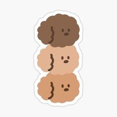 three poodles sticker