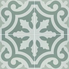 an artistic tile design in grey and white