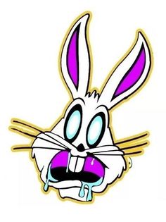 an image of a cartoon rabbit face